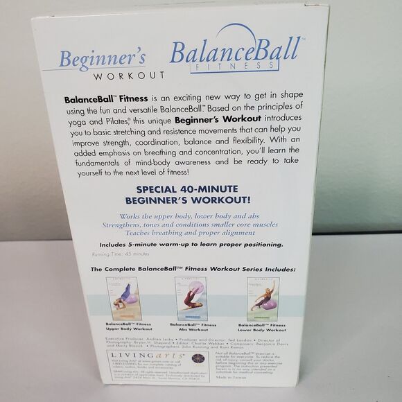 Balance Ball Beginners Workout with Suzanne Deason Sealed VHS Tape 45 Minute - Picture 2 of 8